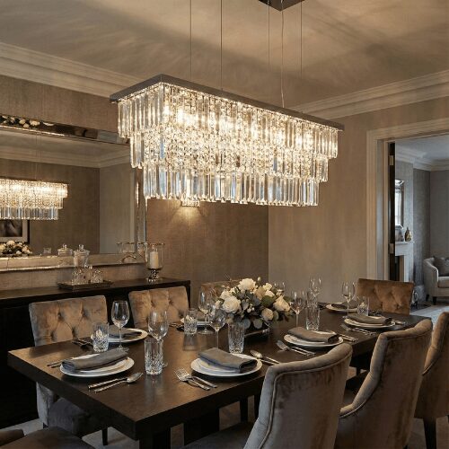 Kristalni Luster Martinez Cromo