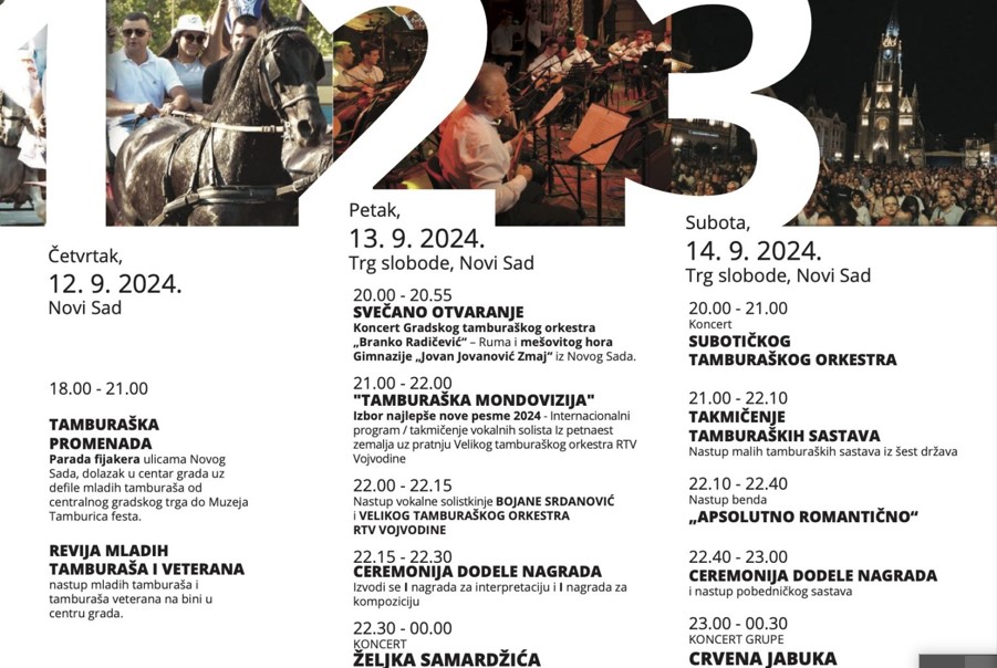 tamburica fest 2024 program