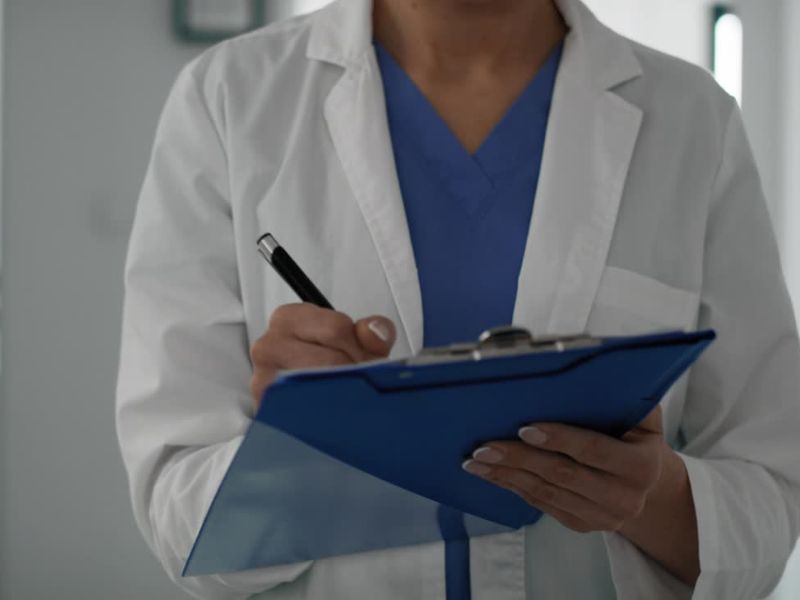 doktorka popunjava karton