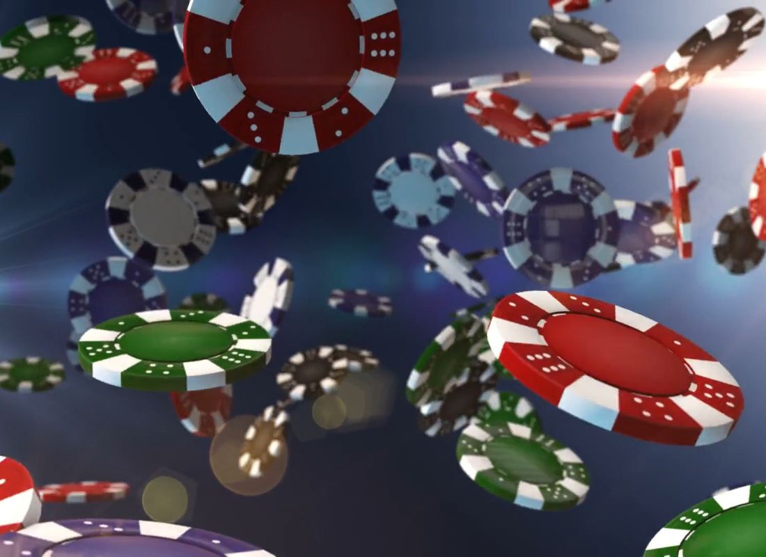 prikaz tokena koji padaju, kazino