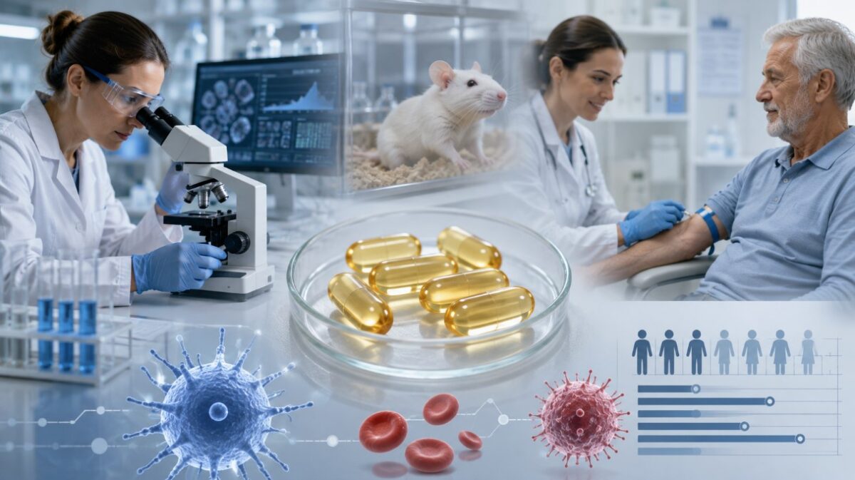 Laboratorijsko istraživanje alkilglicerola sa mikroskopom, kapsulama i praćenjem imunskih parametara kod ljudi i životinja.